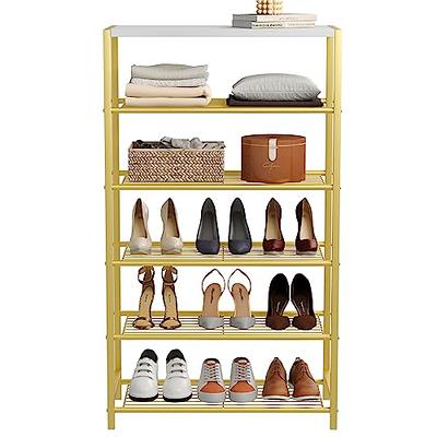  HOMEFORT 5-Tier Metal Shoe Rack, All-Metal Shoe Tower