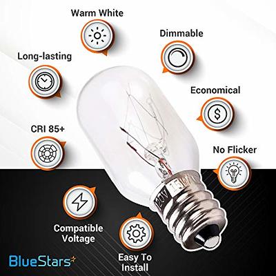 BlueStars E12 T20 Salt Rock Lamp Bulb 120V 15W High Output Warm White Light  2700K 80lm