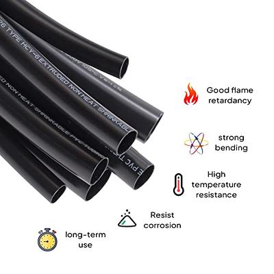 100 FT 3/4 Black Red Expandable Wire Sleeving Sheathing Braided