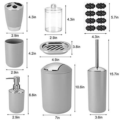  iMucci Bathroom Accessories Set - with Trash Can