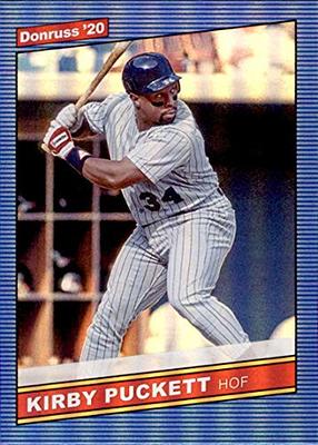 2020 Donruss Retro 1986 Variations Holo Blue #217 Kirby Puckett