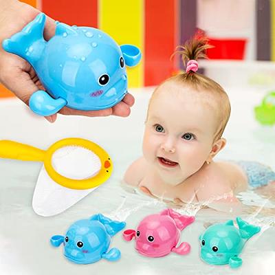 PADONISE 3 Pack Baby Bath Toys Swimming Turtle Water Bath Toys for Toddlers  1-3, Floating Wind Up Toys for 1-5 Year Old Boy Girls, New Born Baby