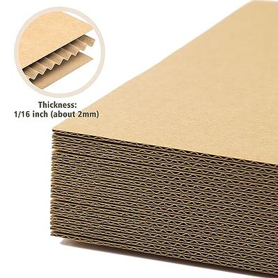 Golden State Art 10-Pack 8x10 Corrugated Cardboard Sheets Flat Cardboard  Sheets for DIY Crafts Mailing Packing (White/Kraft Brown) 8x10 10 Pack