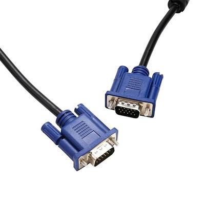 NewBEP HDMI to VGA Cable Adapter with 3.5mm Audio Cord, 1080P HD 6ft/1.8m  Gold-Plated HDMI Male to VGA Male Active Video Converter Cord Support