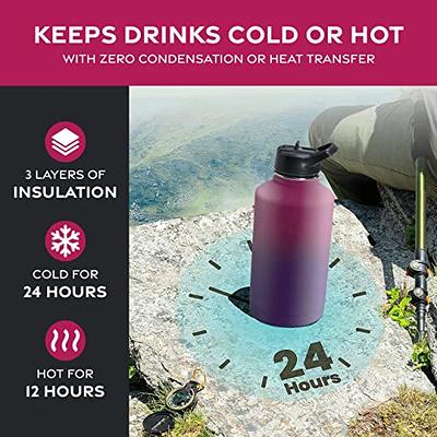 Simple Modern 64 Oz. Summit Water Bottle - Stainless Steel Half