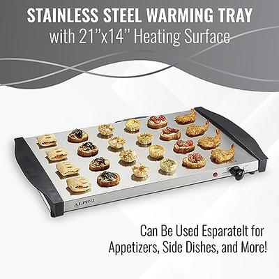 MegaChef Electric Warming Tray, Food Warmer, Hot Plate, With Adjustable  Temperature Control, Perfect for Buffets, Banquets, House Parties