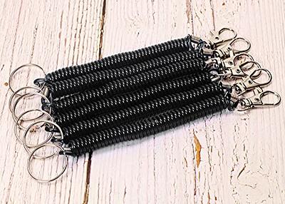 Mini Skater 6Pcs Spiral Retractable Spring Coil Keychain Theftproof  Anti-lost Stretch Cord Safety Key Ring with Metal Lobster Clasp for Keys  Wallet Cellphone and Other Important Item(Black) - Yahoo Shopping