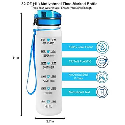 Water Tracking Bottle - Blue