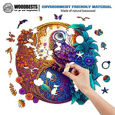 WOODBESTS Wooden Jigsaw Puzzles for Adults Kids  