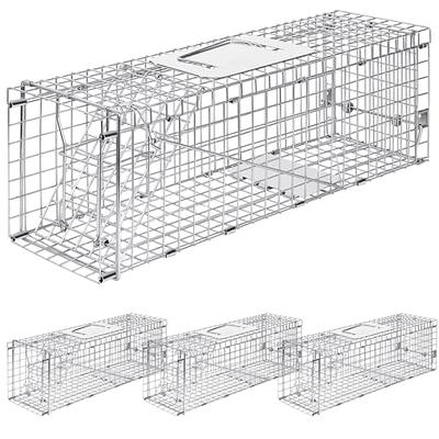 Humane Mouse Traps Indoor for Home, Heavy Duty Squirrel Trap Large Cage  Trap for Live Animals, Squirrel, Raccoon, Galvanised Mesh Live-Catch Trap