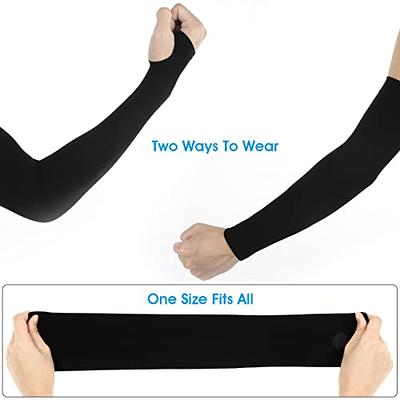 Ouligay 4 Pairs UV Sun Protection Arm Sleeves with Thumb Hole UPF50 Cooling  Compression Sleeve for Arm Tattoo Cover Men Women - Yahoo Shopping