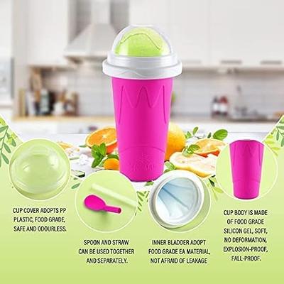 GRETA COMMERCE Slushy Maker Cup Portable and Double Layer Ice Cream Maker  Slushie Magic Cup for DIY Drinks Milk Shake (Pink) - Yahoo Shopping