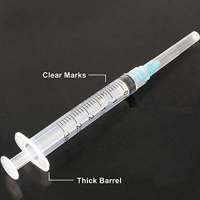 2.5ml Syringe with 25 gauge 1 inch Needles, Disposable Individually Wrapped  100Pack - Yahoo Shopping