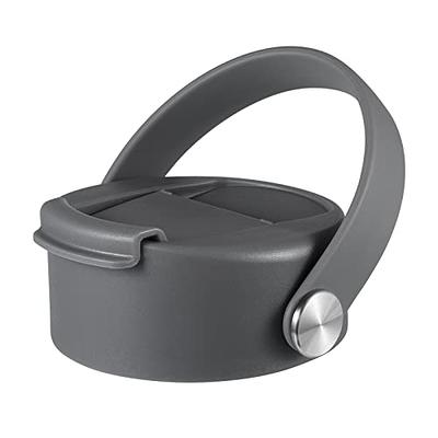 Straw Lid With Flexible Handle - Black