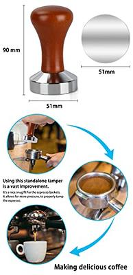 51mm Espresso Tamper & Distributor, MATOW Dual Head Coffee Leveler Fit