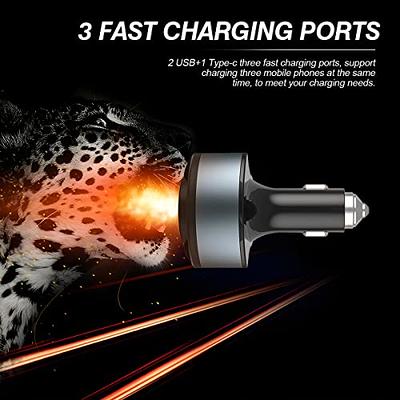 Cigarette Lighter Splitter Adapter, 4 in 1 Multi Port Car Charger Adapter, Dual  USB Type C Fast Charger Socket Splitter, 12V-24V Car Adapter Compatible  with iPhone, Samsung, Android and More - Yahoo Shopping