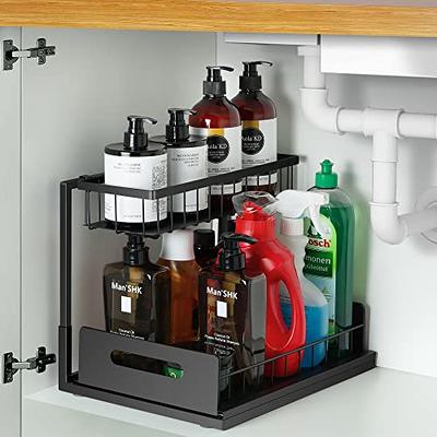 REALINN Under Sink Organizers and Storage, Pull Out Kitchen Under Sink  Storage Rack, Bathroom Cabinet Organizer Baskets - Yahoo Shopping