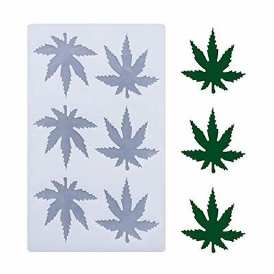 Cannabis Pot Leaf Weed Silicone Rubber Mold for Cake Candy 