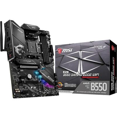 MSI MAG B550 TOMAHAWK Desktop Motherboard AMD B550 Chipset Socket AM4 ATX  128 GB DDR4 SDRAM Maximum RAM DIMM UDIMM 4 x Memory Slots Gigabit Ethernet  HDMI DisplayPort 6 x SATA Interfaces - Office Depot