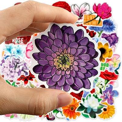 100pcs Flower Stickers Laptop Floral Decals Scrapbook Skateboard