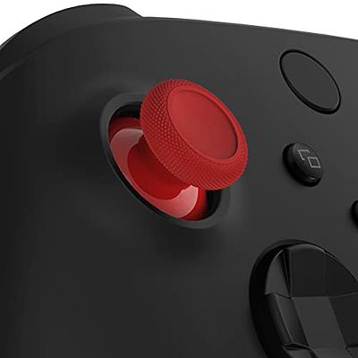 PlayVital Black Ergonomic Stick Caps Thumb Grips for PS5, for PS4, Xbox Series X/S, Xbox One, Xbox One X/S, Switch Pro Controller - with 3 Height