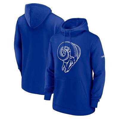 Los Angeles Dodgers Mens Sweatshirt New Era Elite Dark Royal Blue Hoodie