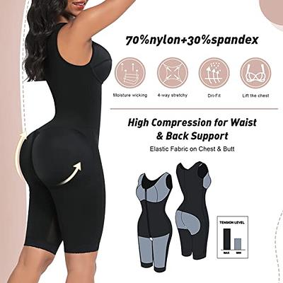 FeelinGirl Shapewear for Women Tummy Control Plus Size Body Shaper Butt  Lifter Thigh Slimmer Faja Open Bust Bodysuits