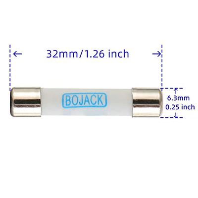 5Pcs FF10A 600V Very Fast Acting 10A Multimeter Fuse Brass, Nickel-Plated  Fuse 6.3 x 32mm