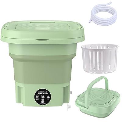 Portable Washing Machine Mini Foldable Washer with Spin Dryer Bucket for  Baby Clothes,Underwear,Socks,Towels Perfect for  Travel,Apartment,Lightweight