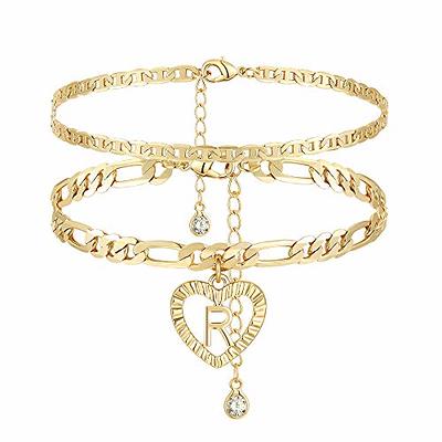 Charming Girl 14k Gold Filled Heart Charm Bracelet