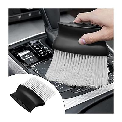 Auto Interior Dust Brush, Car Soft Bristles Detailing Brush, Scratch Free  Dust Removal Cleaning Tool Kit, Long Hair Wide Handle Brushes Duster for  Auto Dashboard, Air Vents, Leather, Computer (White) - Yahoo