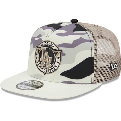 Men's Los Angeles Angels New Era Black Chrome Camo Undervisor 59FIFTY  Fitted Hat