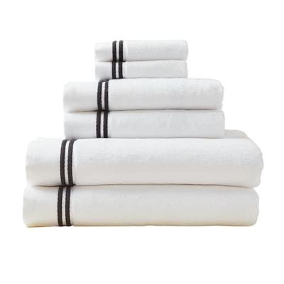 Urban Villa Kitchen Towels Dot&Stripes Print Grey/Black Premium