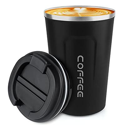 DLOCCOLD Insulated Coffee Mug with Handle 12 oz Stainless Steel Travel  Coffee Cup with Lid Spill Proof Reusable Thermos Coffee Cups for Men Women  - Yahoo Shopping