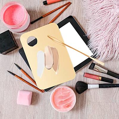 Makeup Mixing Palette, Upgrade Stainless Steel Metal Mixing Tray with  Spatula Artist Tool for Mixing Foundation