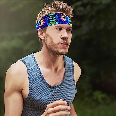 Sweatbands for Men, Breathable Quick Dry Workout Headbands