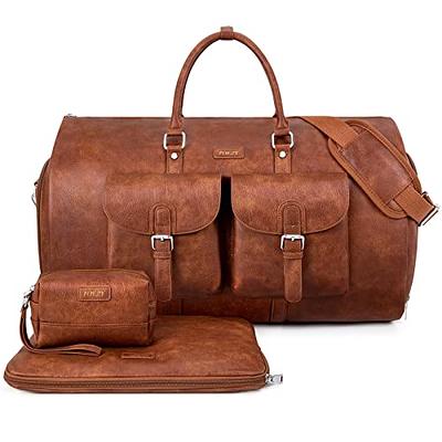 Garment Bag for Travel, Convertible Carry on Garment Duffel Bag for Men  3Pcs, Faux Leather Waterproof Large Weekender Bag for Men 2 in 1 Hanging  Suitcase Suit Dress Business Travel Bag - Yahoo Shopping