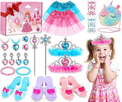 Toys for Girls Jewelry,37PCS Princess Toddler Girl Toys Age 6-8 for Pretend  Play 