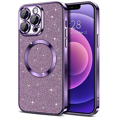 Hython Case for iPhone 14 Plus Case Glitter, Cute Clear Glitter Shockproof  Protective Phone Cases for Women Girls, Sparkle Bling Anti-Scratch Soft TPU