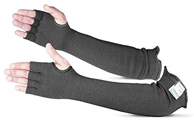 BSV Arm Protection Sleeves with Finger Opening - Cut, Scratch, Stab, Bite  and Heat Resistant - Unisex, 18 Inches, Black, 1 Pair - Yahoo Shopping