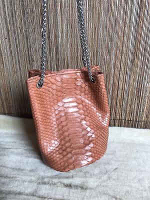  Handmade Python Snakeskin Tote Top Handle Leather