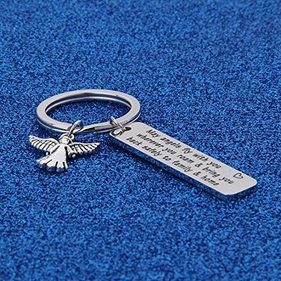  FEELMEM Trucker Gifts Drive Safe Keychain Gift for