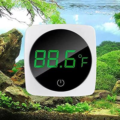  Aquarium Thermometer LCD Digital Waterproof Thermometer with  Suction Cup Fish Tank Water Temperature for Fish Like Betta : Pet Supplies