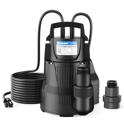 Outsunny 1/4 HP Pool Cover Pump Submersible Sump Pump Swimming