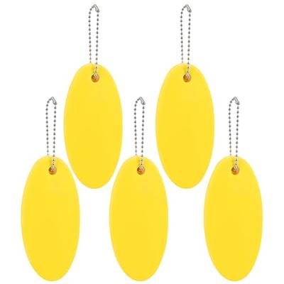 Toddmomy 2pcs Cork Float Circle Key Ring Keychain for Keys Fishing