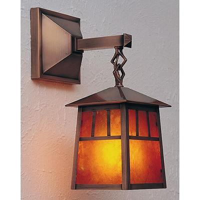 Arroyo Craftsman Evergreen 1 - Light Glass Outdoor Wall Light