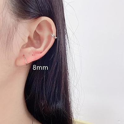 316L Surgical Steel Mens Earring Flatback Screw Stud Earrings  Hypoallergenic Titanium Ear Piercing Studs for Women (B-5 pair-9mm) - Yahoo  Shopping