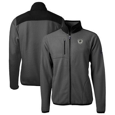 The Wild Collective Women's Black, Silver Las Vegas Raiders Color Block  Full-Zip Puffer Jacket