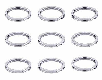 Silipac Metal Key Ring (12 pcs) - Iridescent Strong Keychain Rings