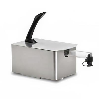 Fetco L4D-15TLA Luxus 1.5 Gallon Stainless Steel Hands-Free Coffee Dispenser  with Stand and Antimicrobial